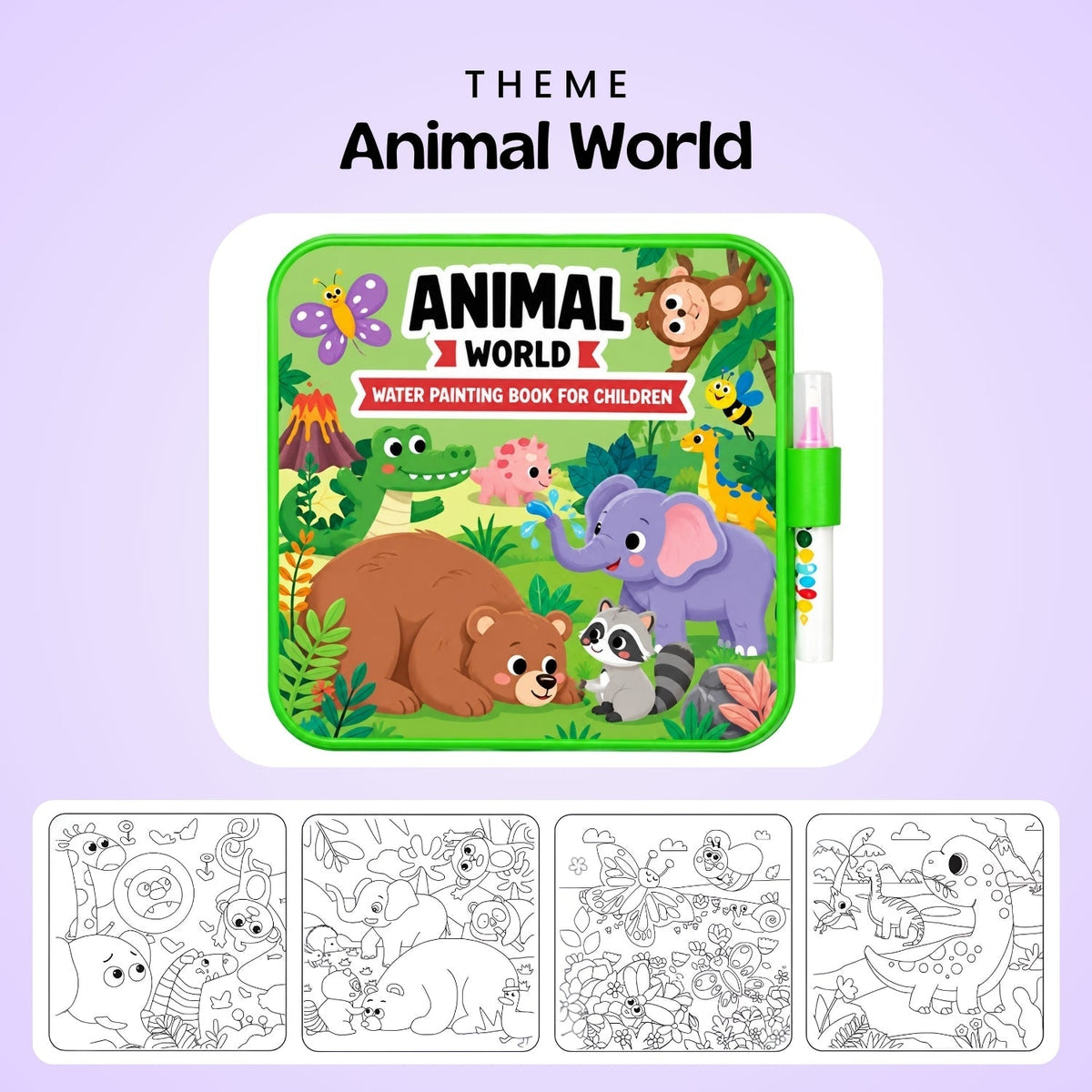 TibaToes™ MagicSplash Water Coloring Book