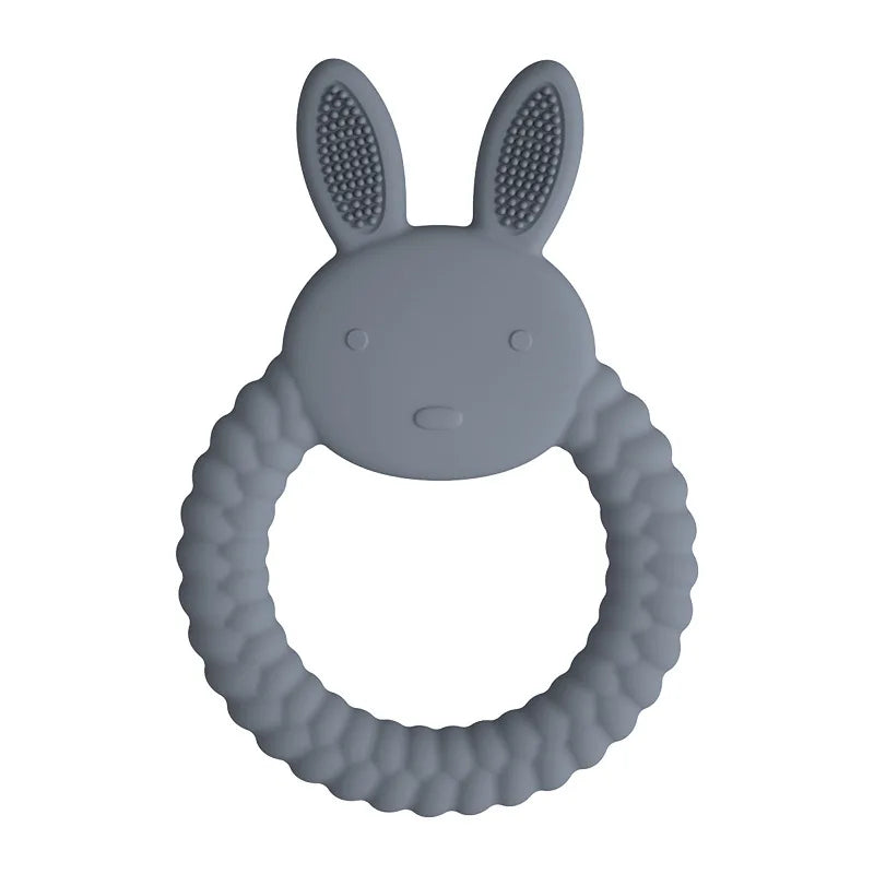 Food Grade Baby Rabbit Silicone Teether