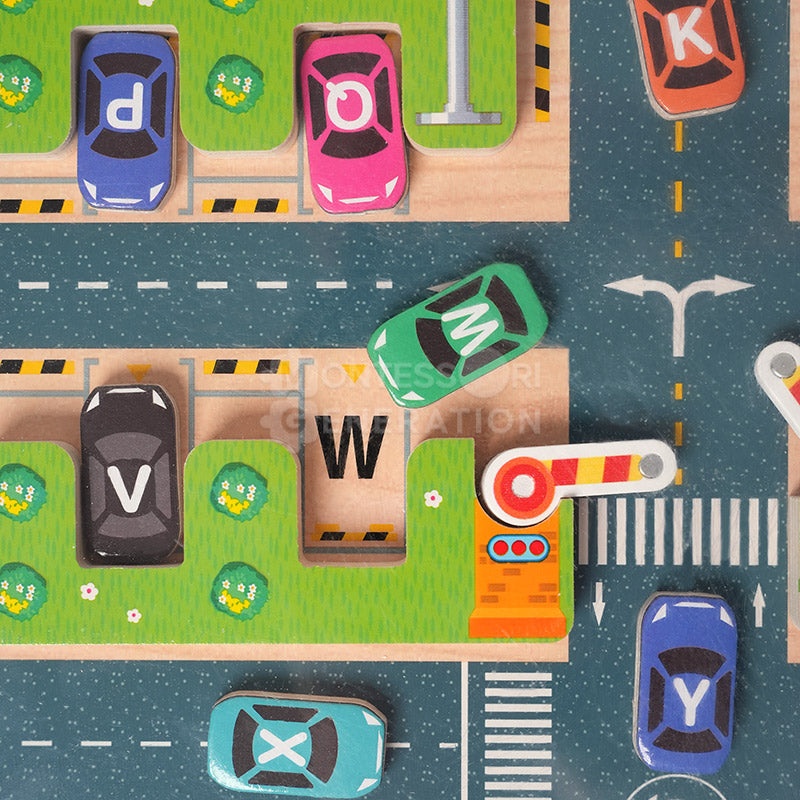 Montessori Alphabet Parking Maze