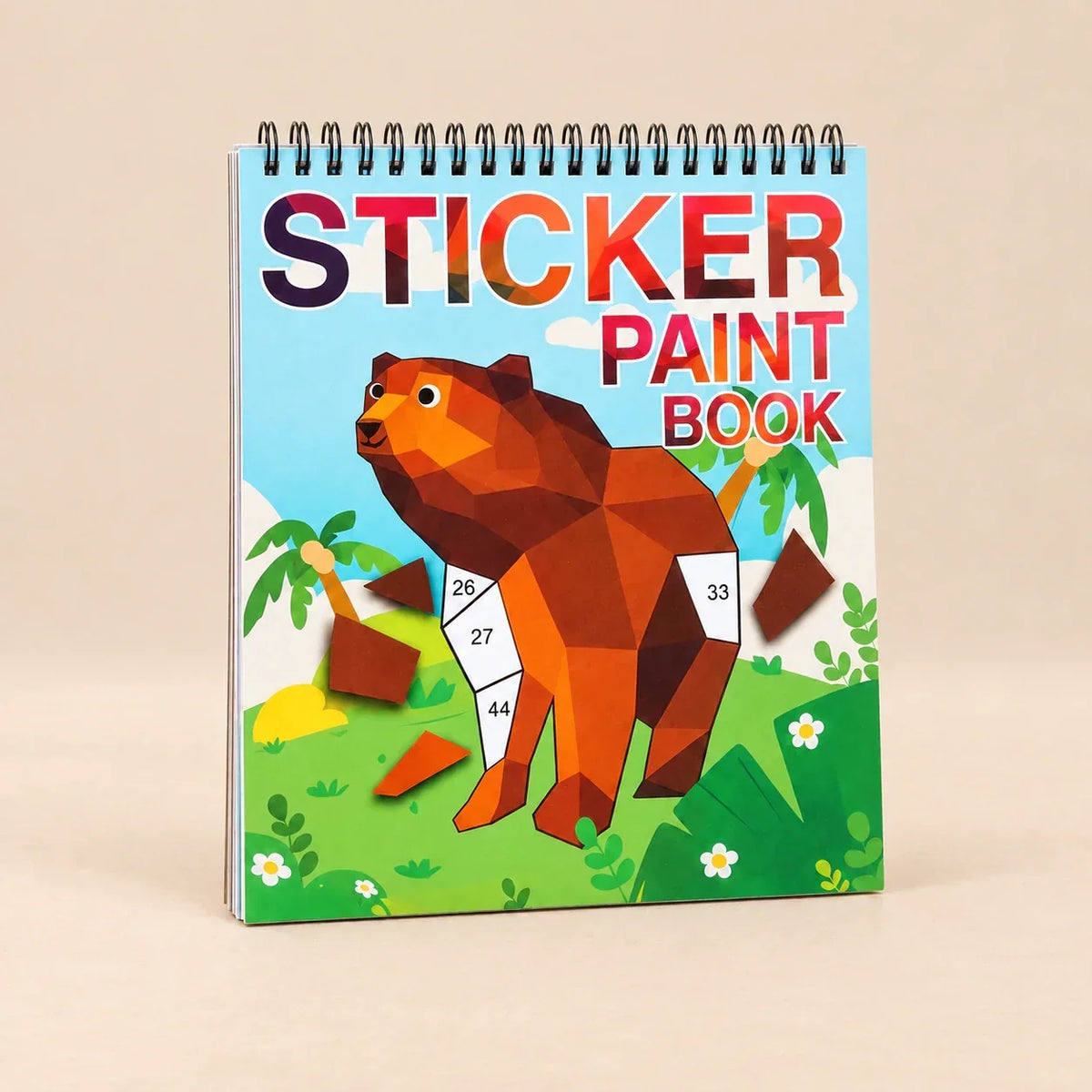 TibaToes™ StickerPaint Number Art Book