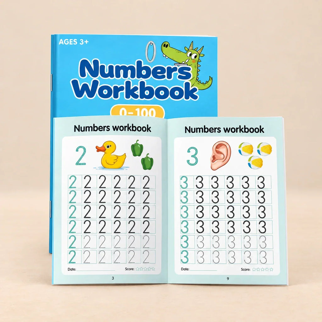 TibaToes™ NumberQuest Tracing Workbook