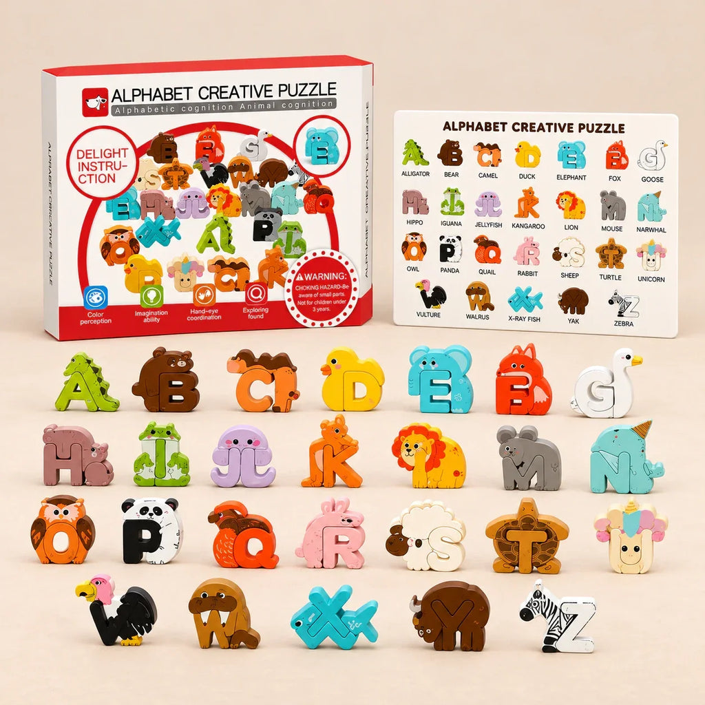 TibaToes™ Animal Alphabet Puzzle Set