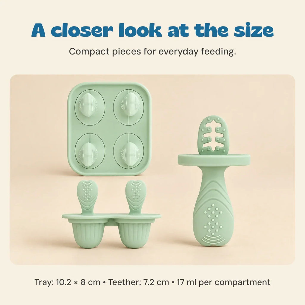 TibaToes™ Little Bites Silicone Feeder & Teether Set