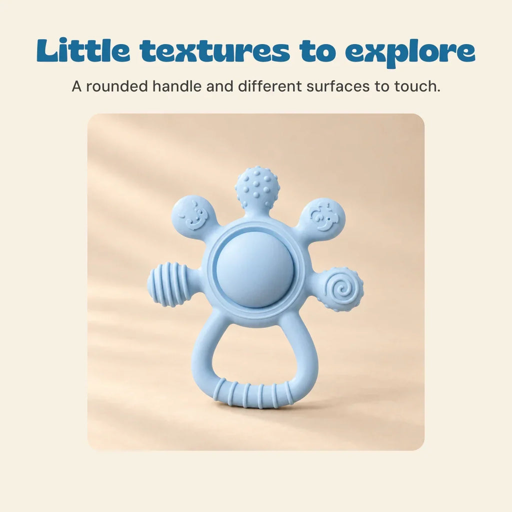 TibaToes™ LittleGrip Silicone Teether Rattle