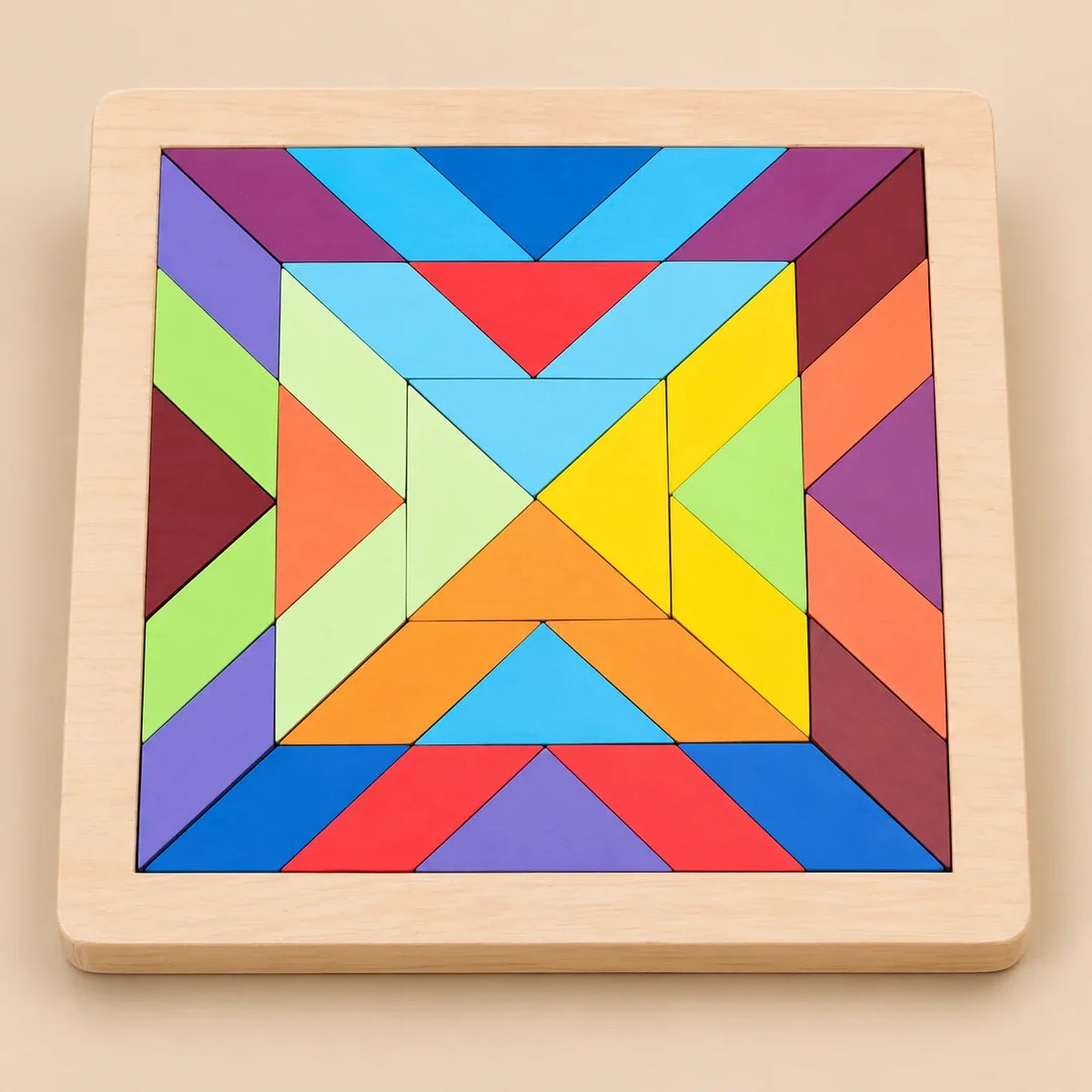 TibaToes™ Rainbow Mandala Puzzle Blocks