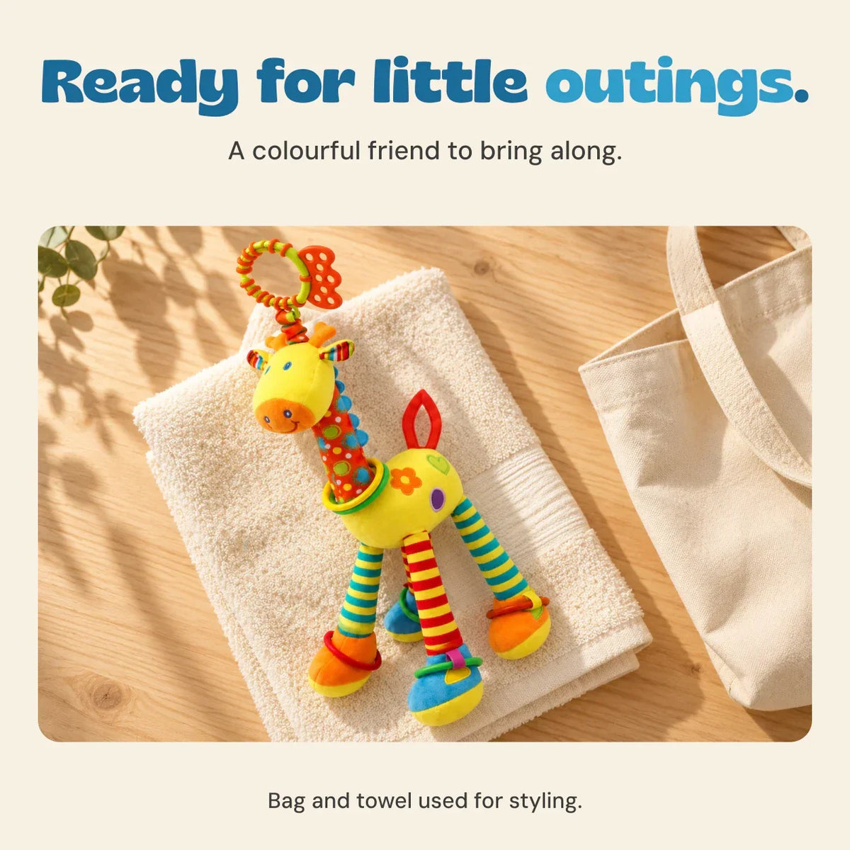 TibaToes™ Sensory Rattle Giraffe