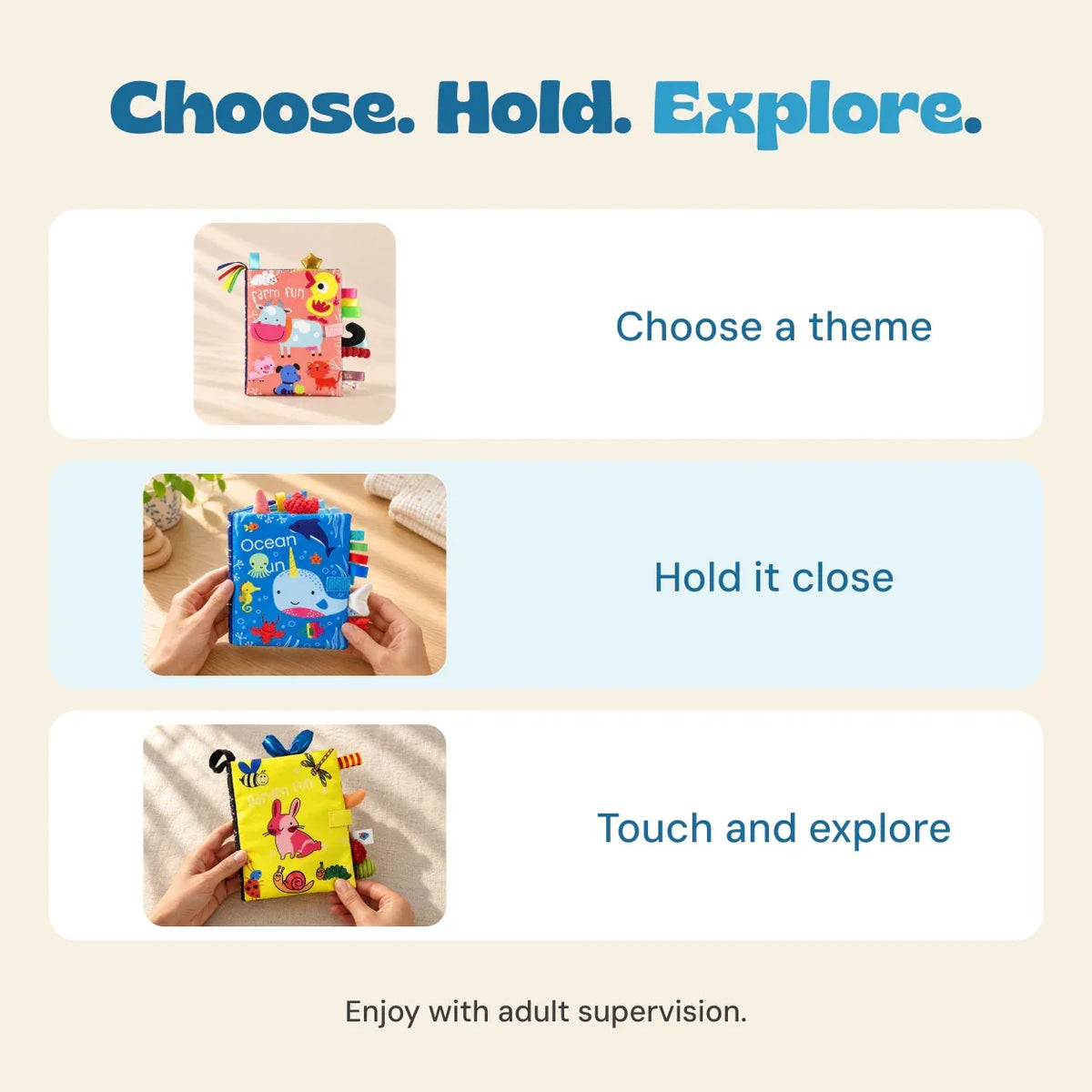 TibaToes™ Snuggle Stories Sensory Book