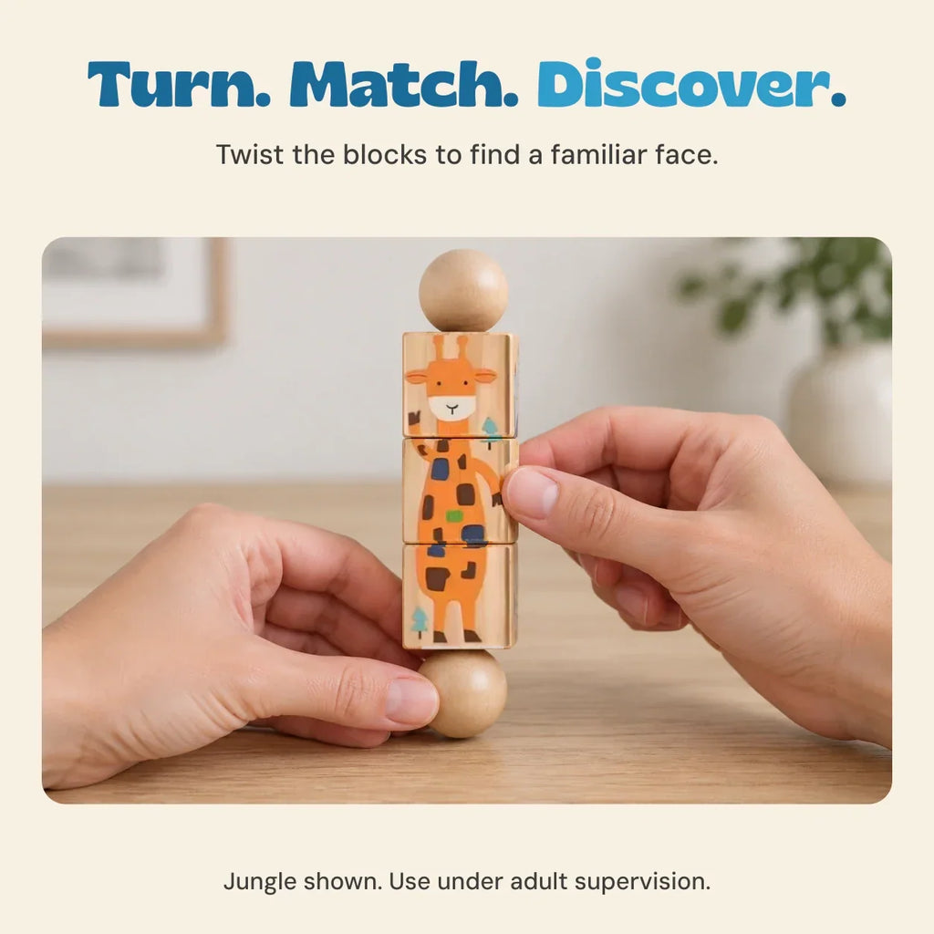 TibaToes™ Spin & Match Animal Friends
