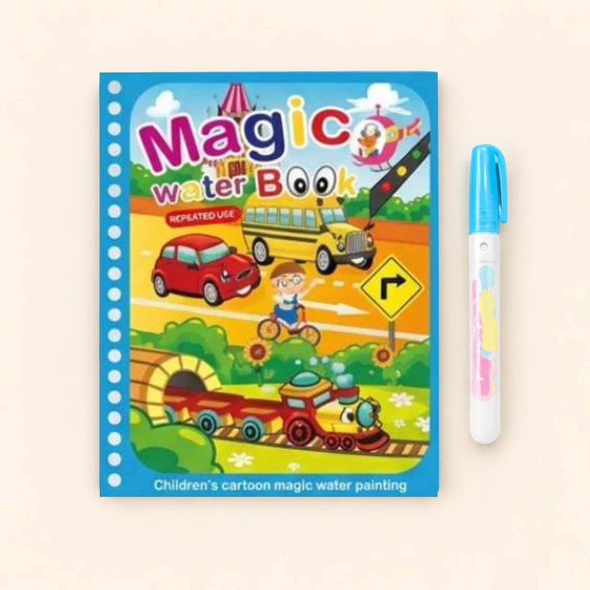 TibaToes™ Mess-Free Reusable Water Coloring Books