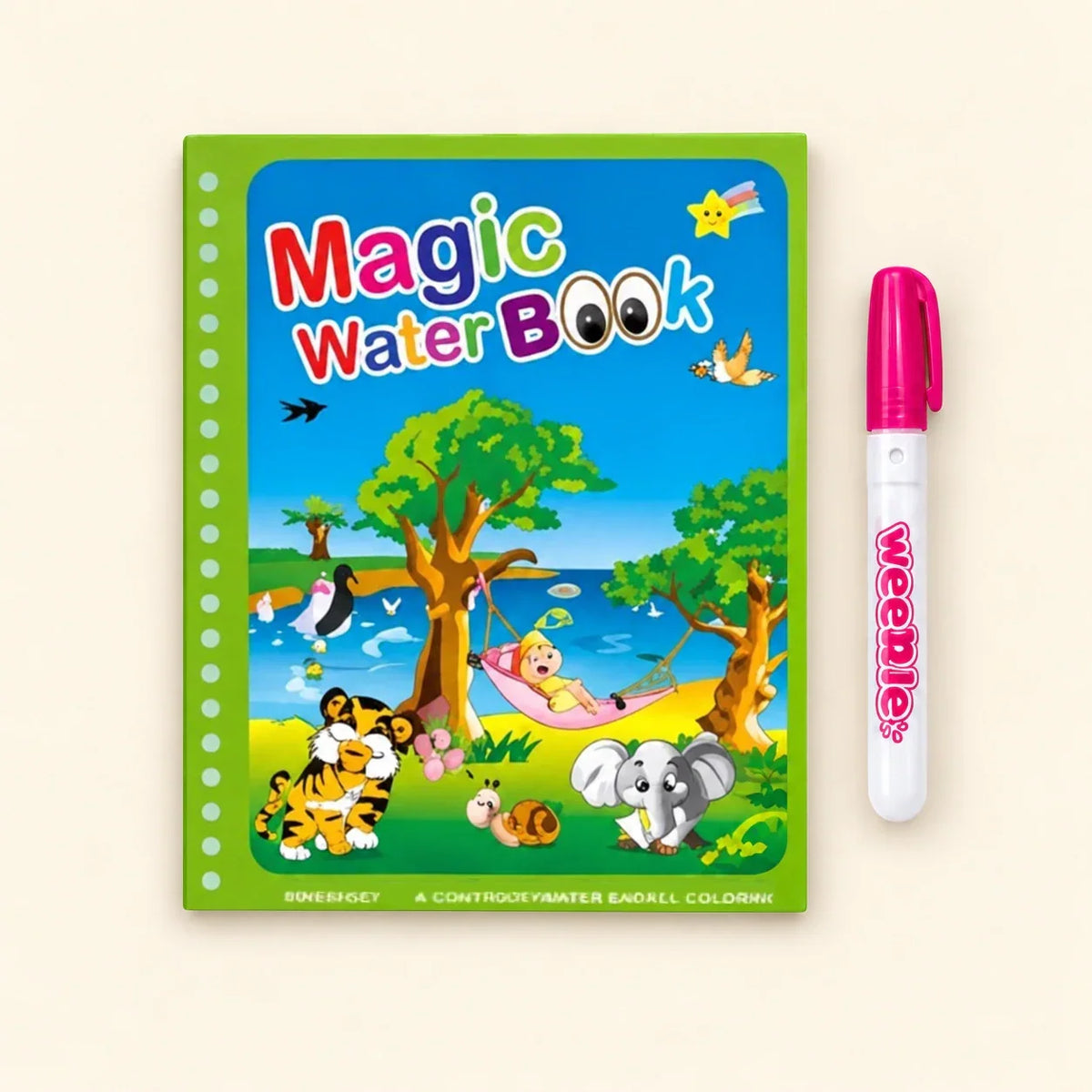 TibaToes™ Mess-Free Reusable Water Coloring Books