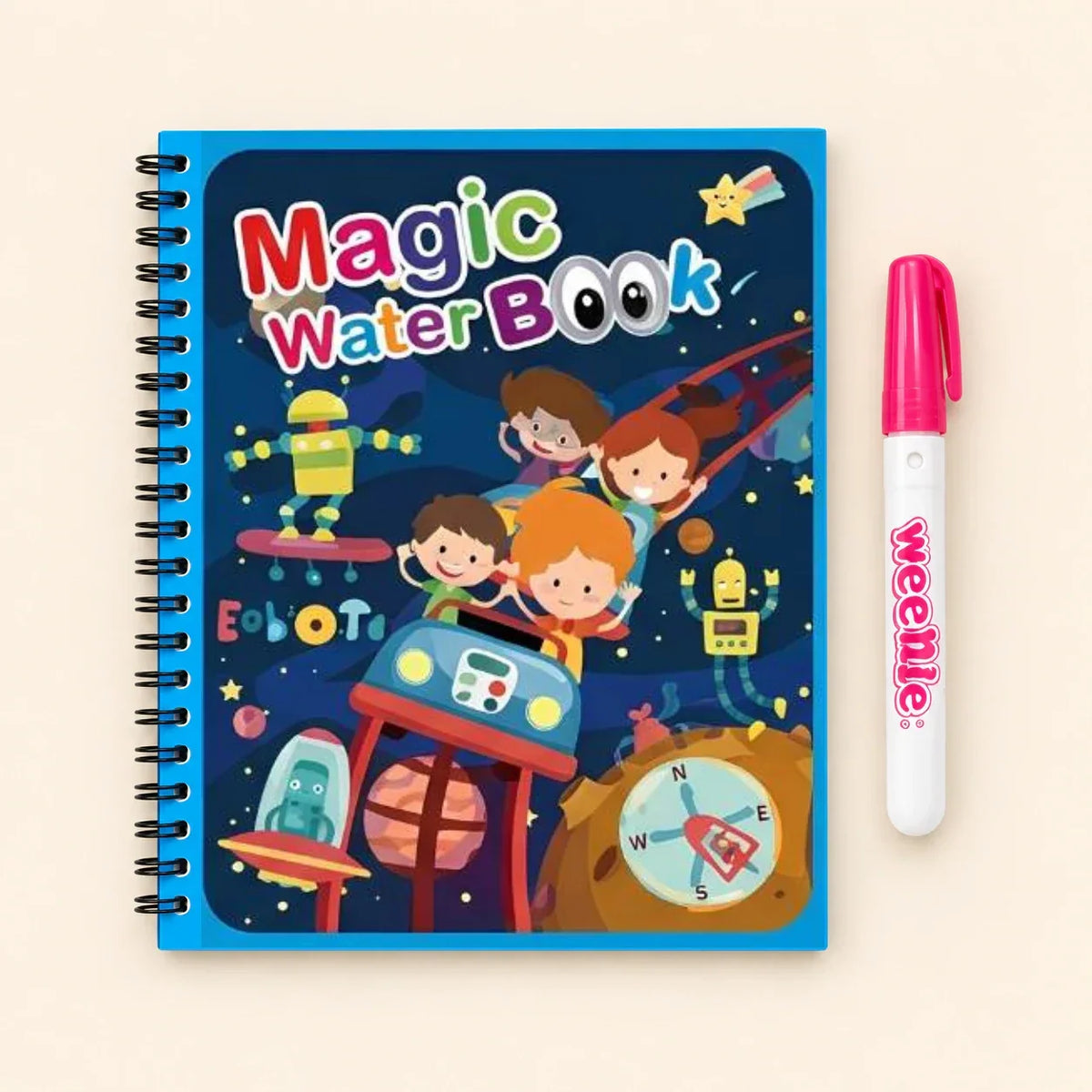 TibaToes™ Mess-Free Reusable Water Coloring Books