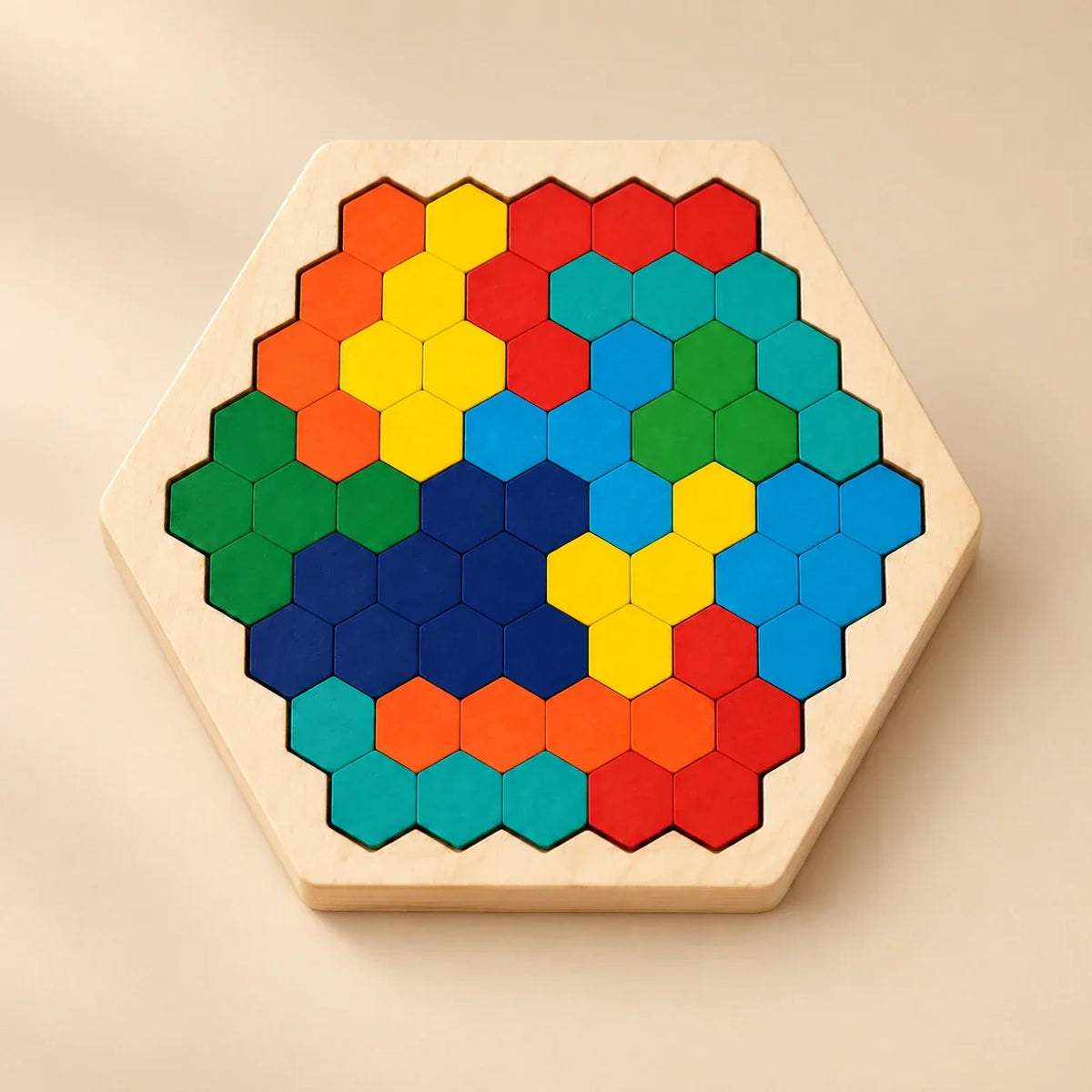 TibaToes™ Wooden Tangram Puzzle Board