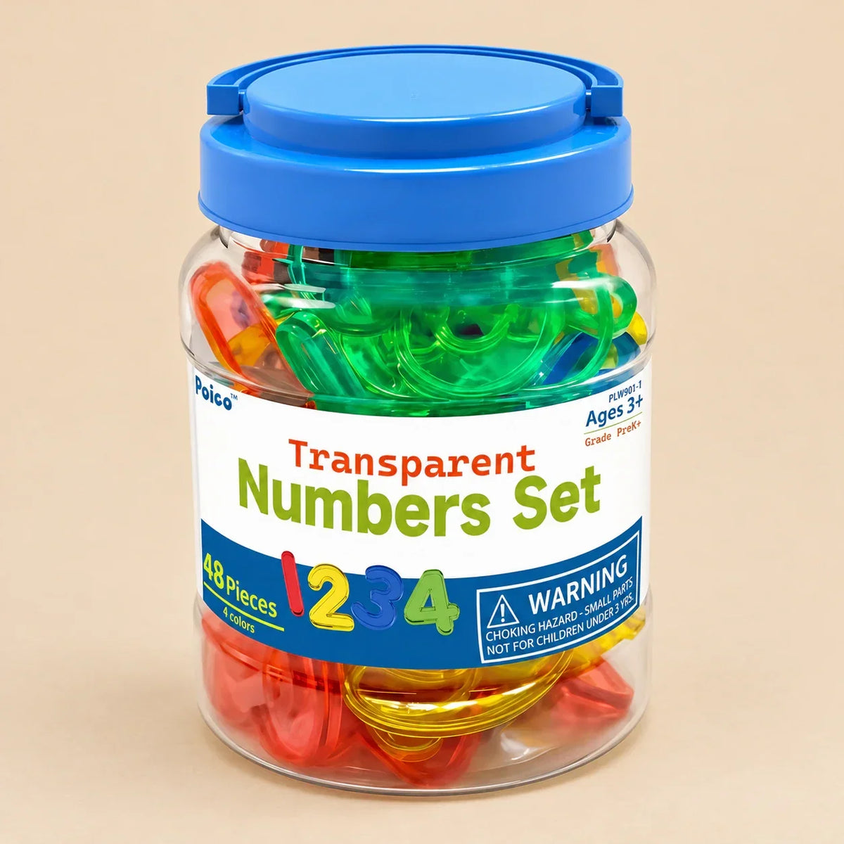 TibaToes™ Transparent Letters & Numbers Learning Set